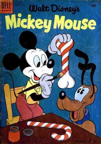 Mickey Mouse 39 - Mickeys Christmas - Mickey U0026 Plutos Christmas Decorating - Christmas Fun - Candy Cane Stripes - We Love Christmas Time