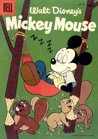 Mickey Mouse 48 - Walt Disney - Dell - Hammock - Beavers - Sleeping