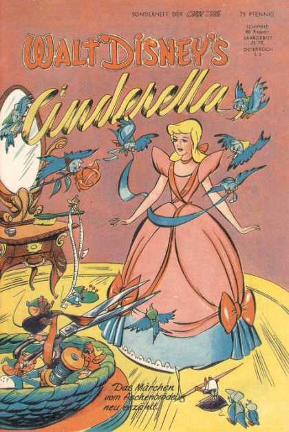 Micky Maus Sonderheft 2 - Cinderella - Walt Disney - Birds - Dress - Scissors