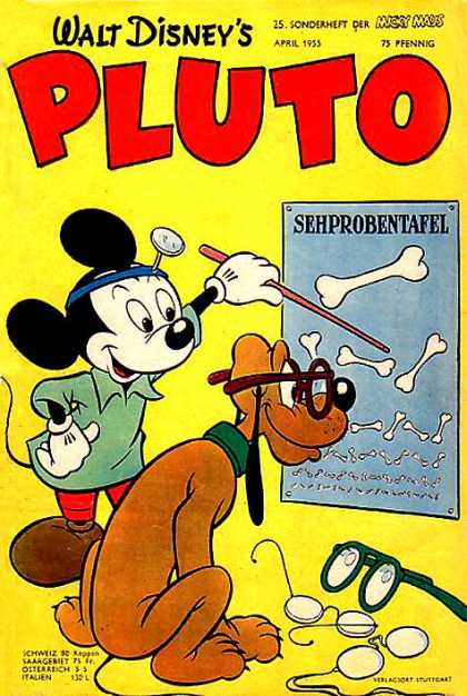Micky Maus Sonderheft 26 - Bones - Walt Disney - Pluto - Eye Chart - Eyeglasses
