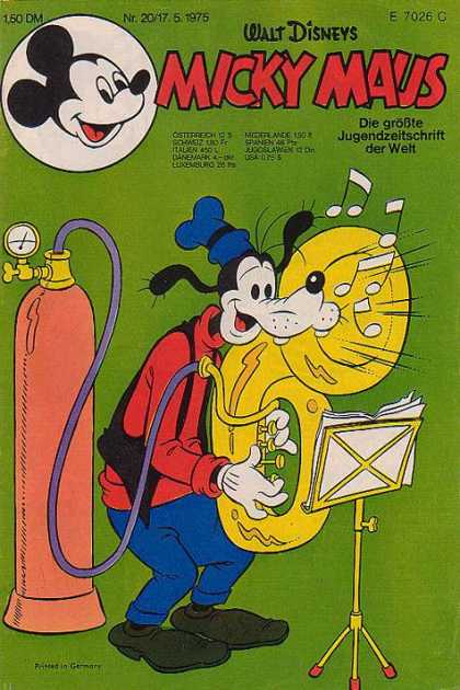 Micky Maus 1013 - Goofy - Tuba - Oxygen Tank - Music Stand - Playing Music