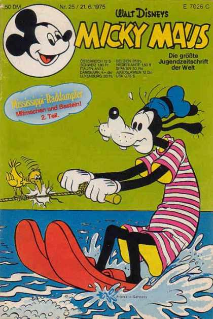 Micky Maus 1018 - Goofy - Waterskiing - Mississippi - Bird - Rope