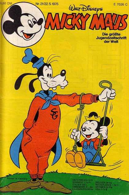 Micky Maus 1066 - Swing - Goofy - Grass - Kid - Blue Hat