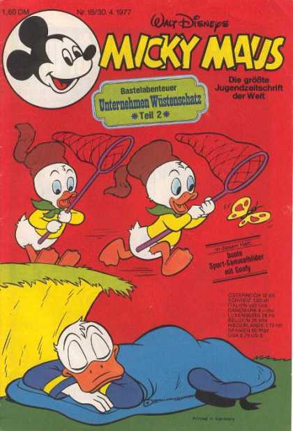 Micky Maus 1115 - Donald Duck - Nephews - Nets - Butterfly - Sleeping Bag