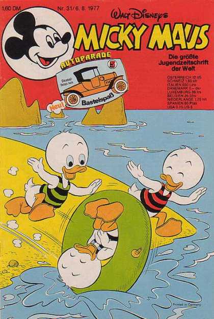 Micky Maus 1128 - Walt Disneys - Autoparade - Car - Bastelspab - Neu