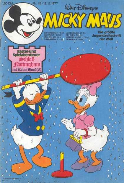 Micky Maus 1143 - Mickey Mouse - Walt Disney - Donald Duck - Daisy Duck - Stop Sign