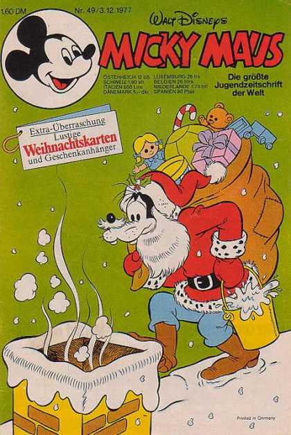 Micky Maus 1146 - Christmas - Pluto - Santa - Gifts - Chimney
