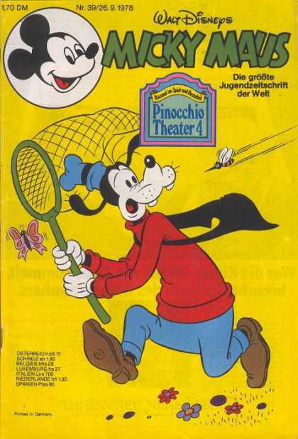 Micky Maus 1189 - Butterfly Net - Goofy - Bee - Butterfly - Running