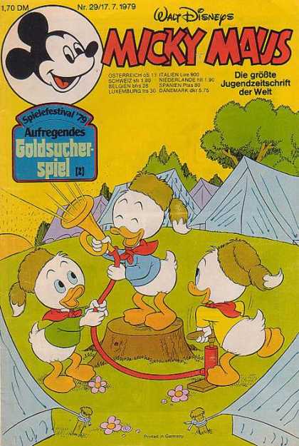 Micky Maus 1231 - Walt Disney - Mouse - Camp - Ducks - Trees