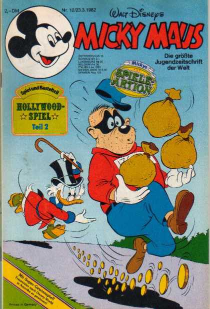 Micky Maus 1343 - Hollywood-spiel - Robber - Throw Coins - Bags - Running