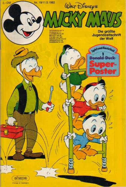Micky Maus 1350 - Walt Disneys - Micky Maus - Huey - Duey - Luey