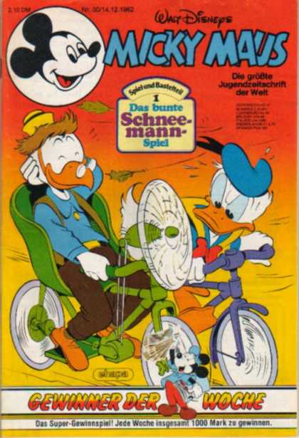 Micky Maus 1381 - European Comics - Walt Disney - Bicycles - Special Edition 1 - Ducks