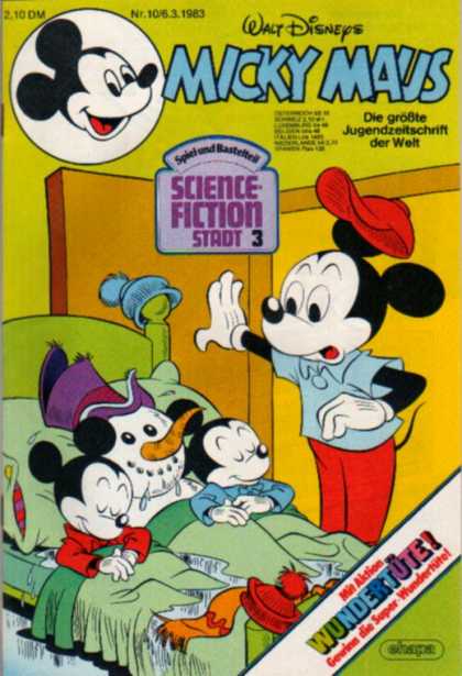 Micky Maus 1393 - Nr 10631983 - 210 Dm - Micky - Science Fiction Stadt 3 - Red Hat