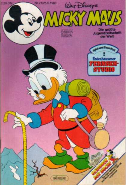 Micky Maus 1404 - Walt Disneys - Scrooge - Fernsen-studio - Meter - Chapa