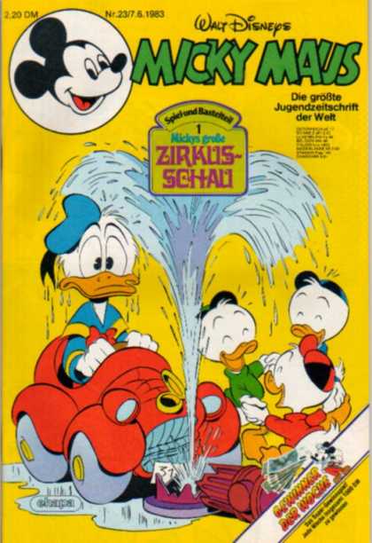 Micky Maus 1406 - Walt Disneys - Water - Donald Duck - Car - Ducks