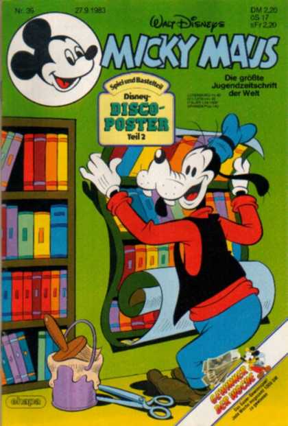Micky Maus 1422 - Goofy - Books - Book Shelf - Poster - Glue