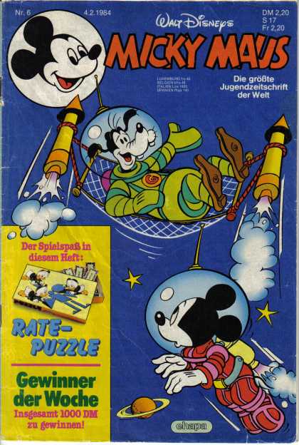 Micky Maus 1441 - Goofy - Rockets - Hammock - Spacesuit - Saturn