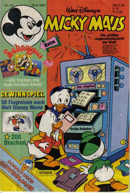 Micky Maus 1475 - Walt Disney World - Computer - German - Multiplication - Homework