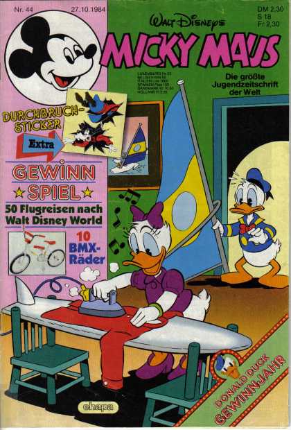 Micky Maus 1479 - Ducks - Iron And Ironing Board - Surf Board - Ship - Chairs