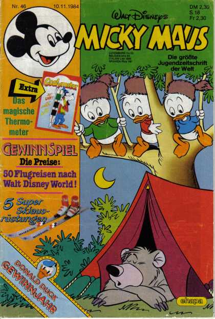 Micky Maus 1481 - Huey - Duey - Luey - Bear - Tent