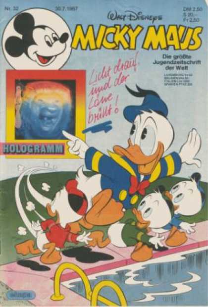 Micky Maus 1545 - Hologramm - Love - Ducks - Pool - Maus