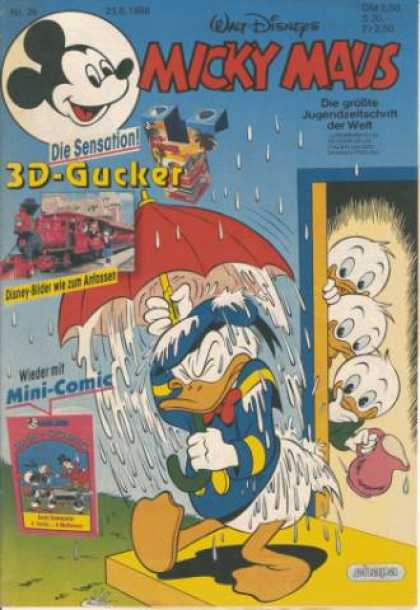 Micky Maus 1571 - Mini-comic - 3d-gucker - Umbrella - Pitcher - Die Sensation