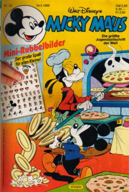Micky Maus 1606 - German - Pizza - Hat - Oven - Goofy