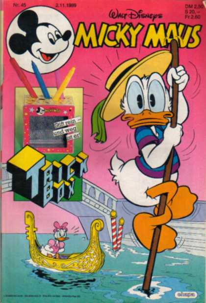 Micky Maus 1629 - Donald Duck - Daisy Duck - Gondela - Trick Box - Bridge