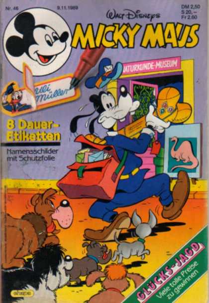 Micky Maus 1630 - Goofy - Donald - Disney - Pen - Dogs