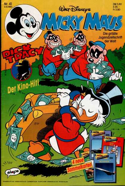 Micky Maus 1671 - Disney - Dick Tracy - Burglers - Scrooge Mcduck - Money