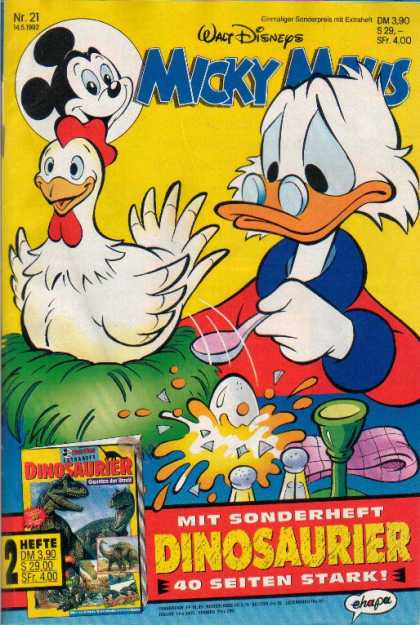 Micky Maus 1754 - Duck - Mouse - Chicken - Broken Egg - Salt And Pepper