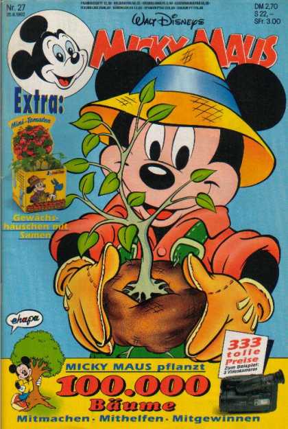 Micky Maus 1760 - Walt Disney - Mouse Is Back - Grow A Plant - Free Plant - Issue 27