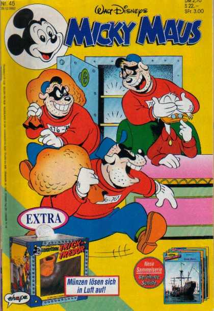 Micky Maus 1778 - Extra - Two Crooks - Safe - Robbers - Duck