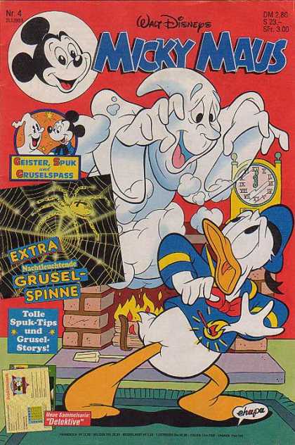 Micky Maus 1790 - Walt Disney - Clock - Ghost - Geister Spuk - Spider
