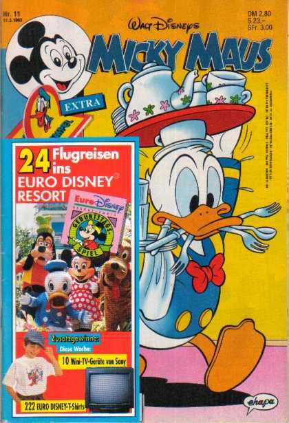 Micky Maus 1797 - German Comics - Walt Disney - Euro Disney - Cartoon Charaters - Donald Duck