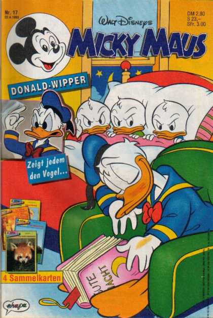 Micky Maus 1803 - Mickey Mouse - German - Donal-wipper - Donald Duck - Ducks