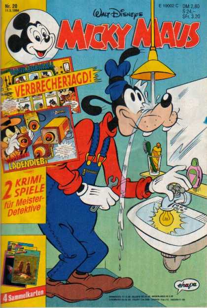 Micky Maus 1858 - Disney - Goofy - Bathroom - Sink - Light Bulb