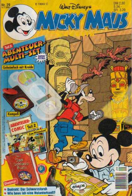 Micky Maus 1867 - Goofy - Micky - Treasures - Flashlight - Compas