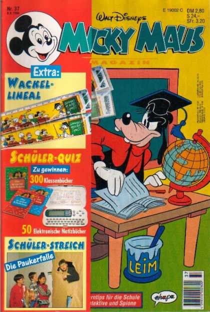 Micky Maus 1875 - Walt Disney - Guffy - Globe - Classroom - Paint