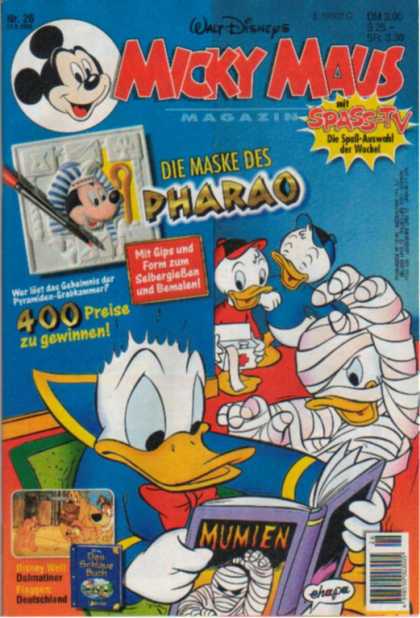 Micky Maus 1919 - Walt Disney - Donald Duck - Book - Bandages - Pharao
