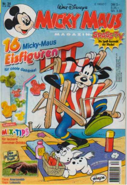 Micky Maus 1927 - Goofy - Beach - Dog - Picnic Basket - Mix-tips