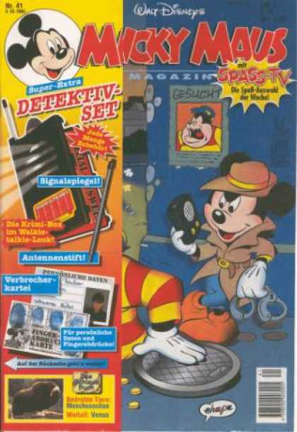 Micky Maus 1935 - Walt Disneys - No 41 - Super Extra Detekti Set - Spass Tv - Walkie Talkie