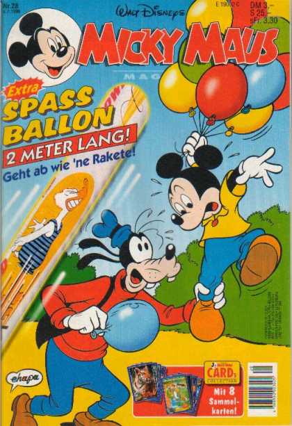 Micky Maus 1974 - Mickey Maus - Balloon - Walt Disney - Mouse - Goofy