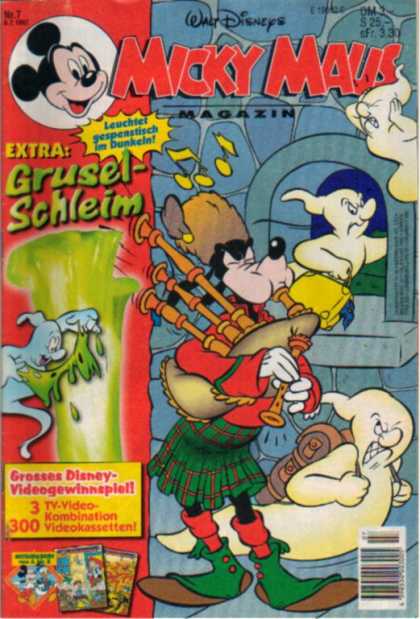 Micky Maus 2005 - Extra Grusel-schleim - Goofy - Bagpipes - Kilt - Ghosts