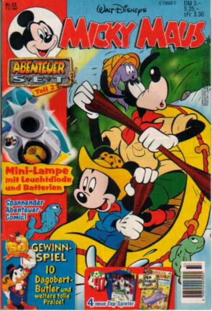 Micky Maus 2031 - Raft - Oars - Goofy - Fish - Hat