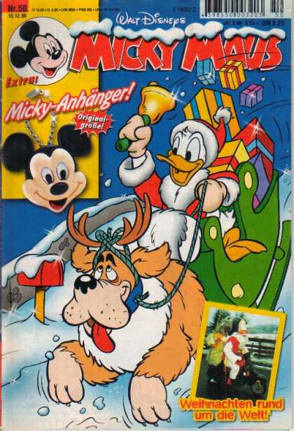Micky Maus 2101 - Donald Duck - Santa Claus - Sleigh - Dog - Antlers