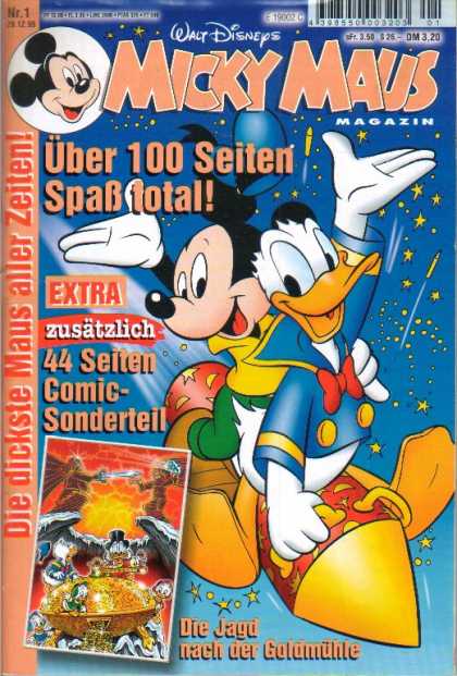 Micky Maus 2156 - Donald Duck - Outer Space - Rocket - Stars - Extra