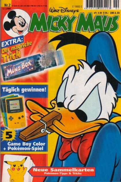 Micky Maus 2157 - Disney - German - Donald Duck - Pokemon - Magic Trick