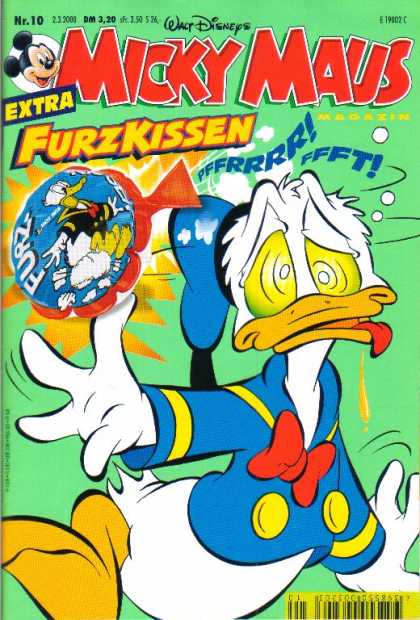 Micky Maus 2165 - German - Mickey Mouse - Whoopi Cushion - Fart - Donald Duck