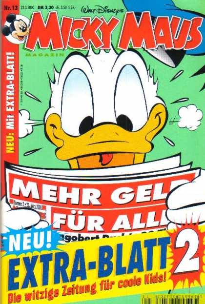 Micky Maus 2168 - Walt Disney - Donald Duck - Newspaper - Steam - Hat